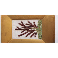 Wandversiering met halfedelstenen en/of edelstenen